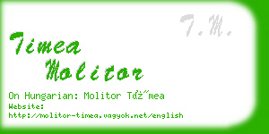 timea molitor business card